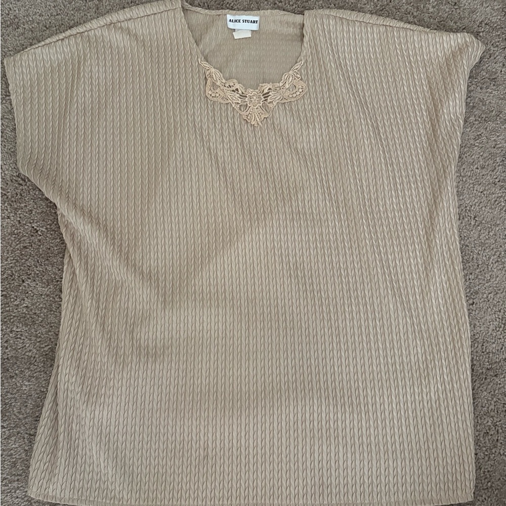 Blue Strada Beige Women's Blouse